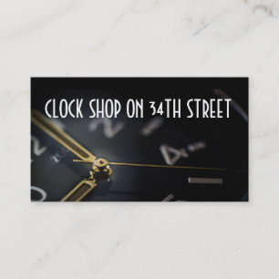 Affärskortet Klocka Shop Watch Repair Time Visitkort