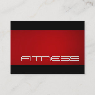 Affärskortet knubbig Trend Black Fitness Sport Visitkort