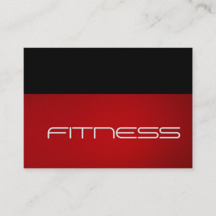 Affärskortet knubbig Trend Black Fitness Sport Visitkort