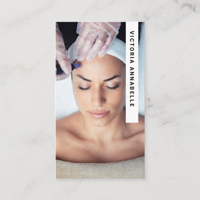 Affärskortet Kodmetolog Photo QR-kod Visitkort (Framsida)