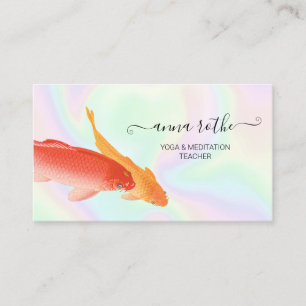 Affärskortet Koi Fish HoloGraph Visitkort