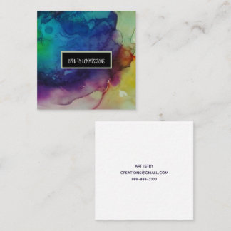 Affärskortet Kommissionsledamot alla storlekar på Fyrkantigt Visitkort