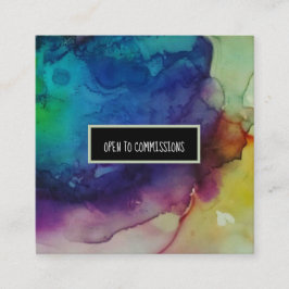 Affärskortet Kommissionsledamot alla storlekar på Fyrkantigt Visitkort