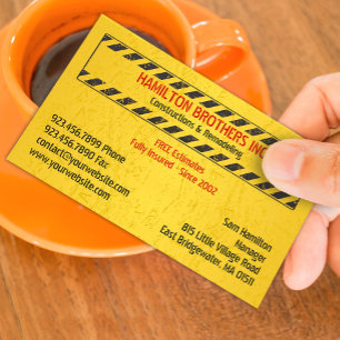 Affärskortet Konstruktioner, Handyman Visitkort
