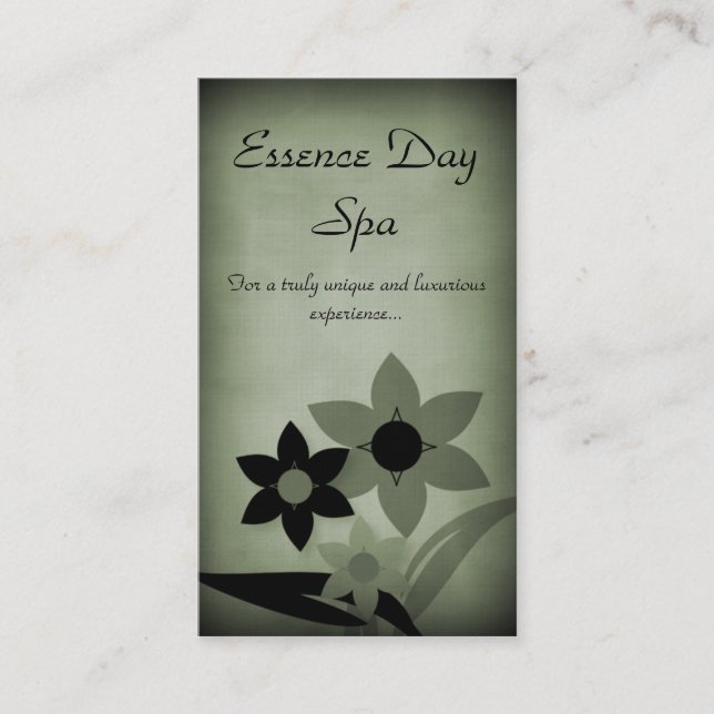 Affärskortet Kör Blommigtar, Sage Visitkort (Framsida)