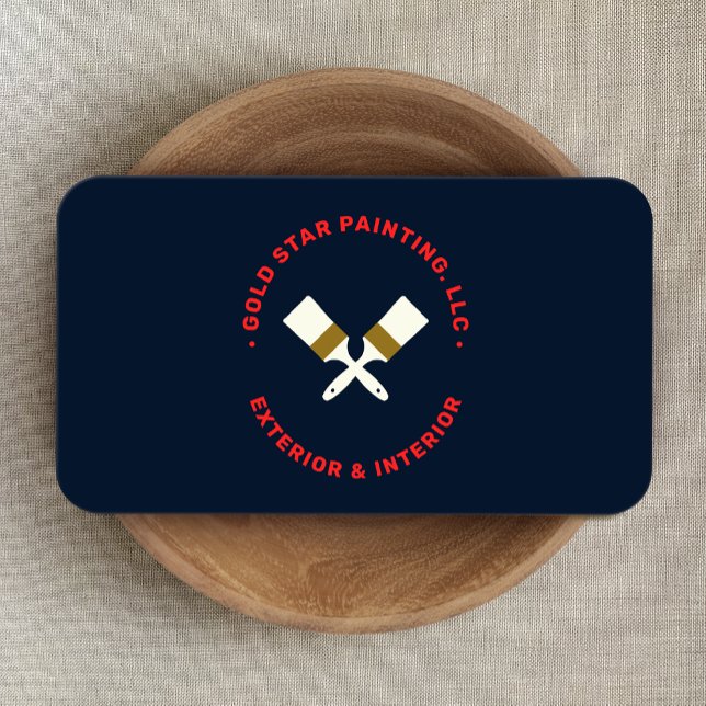 Affärskortet Korsfärgpenslar för husmålarfärg Visitkort (Skapare uppladdad)