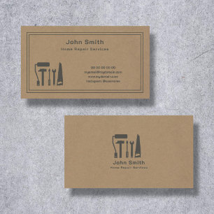 Affärskortet Kraft Handyman & Home Repair Service Visitkort