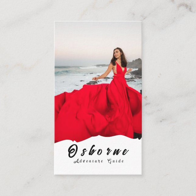 Affärskortet Kraft Rocky Mountain Äventyr Guide Visitkort (Framsida)