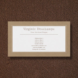 Affärskortet Kraft & Rustic Minimalist Visitkort