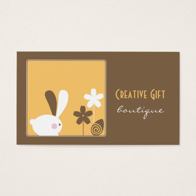 Affärskortet kreativ Gift Boutique Visitkort (Framsidan)