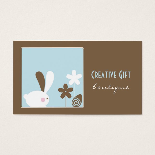 Affärskortet kreativ Gift Boutique Visitkort (Framsidan)