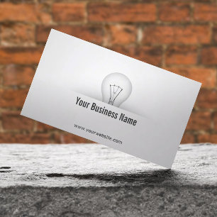 Affärskortet kreativ Light Bulb Consulting Visitkort