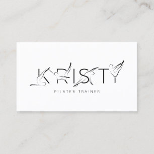 AFFÄRSKORTET KRISTY Namn Pilates Instructor Visitkort