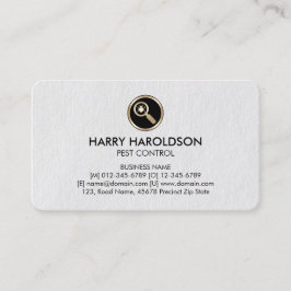 Affärskortet kryp Glass Icon Premium Pest Control Visitkort
