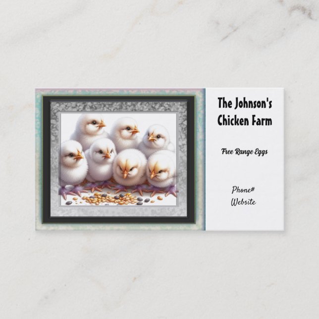 Affärskortet Kycklingbruk Visitkort (Framsida)