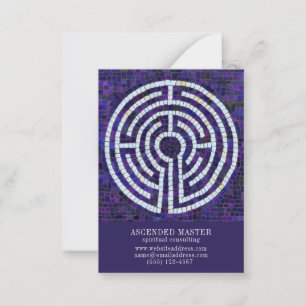 AFFÄRSKORTET LABYRINTH VIII 3.5x2.5 - Violet Anteckningskort