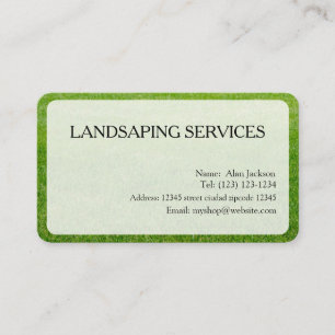 AFFÄRSKORTET LANDSCAPING SERVICES kan redigeras Visitkort