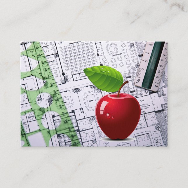 Affärskortet Lärare/rektor/Utbildning Visitkort (Framsida)