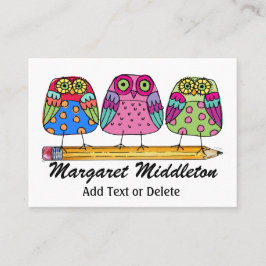 Affärskortet Lärare/Utbildning efter SRF Visitkort