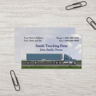 Affärskortet Lastbil Driver Trucking Firm Visitkort