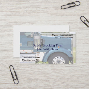 Affärskortet Lastbil Driver Trucking Firm Visitkort