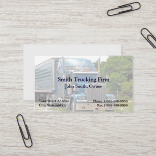 Affärskortet Lastbil Driver Trucking Firm Visitkort