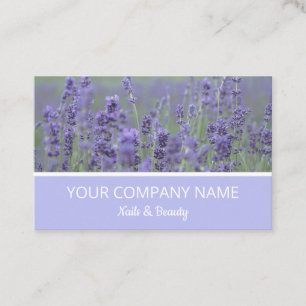 Affärskortet Lavender Fält Visitkort