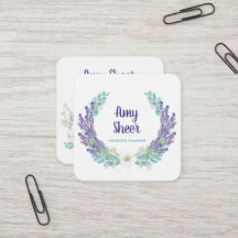Affärskortet Lavender Square Bröllopsfixaren