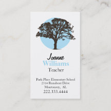 Affärskortet Learning Träd Teacher