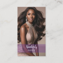 Affärskortet Lila av övertoning för färg-popens 