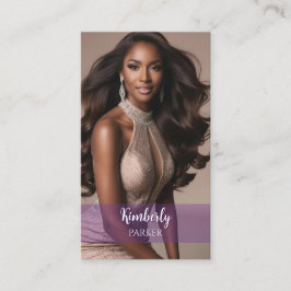 Affärskortet Lila av övertoning för färg-popens  Visitkort