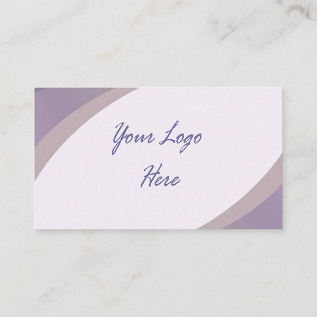 Affärskortet lila och blå Professionell Visitkort (Baksida)