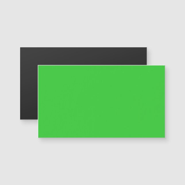 Affärskortet Lime Green Magnetic (Fram/baksida)