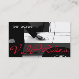 Affärskortet Limousines Limo Car Services Driver Visitkort