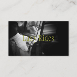 Affärskortet Limousines Limo Car Services-drivrut Visitkort