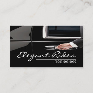 Affärskortet Limousines Limo Car Services-drivruti Visitkort