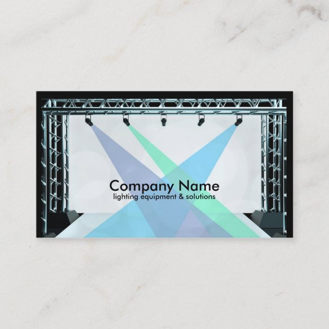 Affärskortet Ljusutrustning och belysningslösninga Visitkort (Framsida)