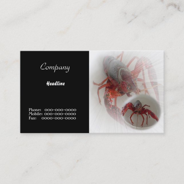 Affärskortet Lobsters Visitkort (Framsida)