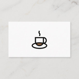 Affärskortet Logotyp av kaffe - Anpassade Visitkort