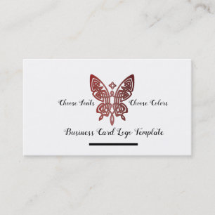 Affärskortet Logotyp för Celtic Butterfly Visitkort