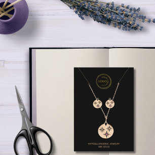 Affärskortet Logotyp för Earring Necklace-Visning, Visitkort