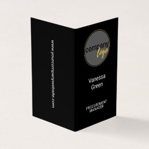 AFFÄRSKORTET LOGOTYP FÖR KONSEKVENSBLACK-FÖRETAG H VISITKORT