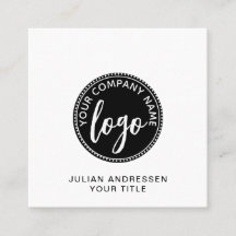 Affärskortet logotyp kvadrat