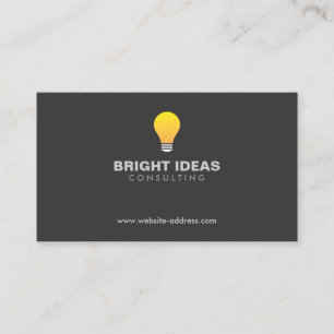 AFFÄRSKORTET LOGOTYP nr 3 i LIGHTBULB Visitkort