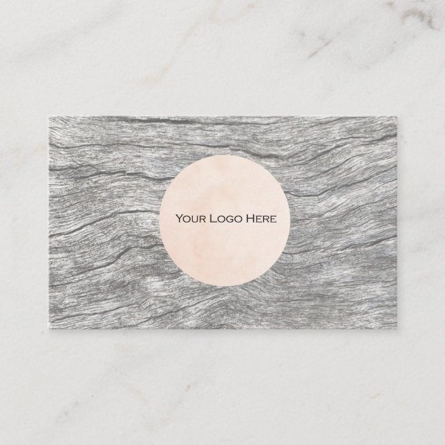 Affärskortet Logotypens inmatade timmerAnpassnings Visitkort (Framsida)