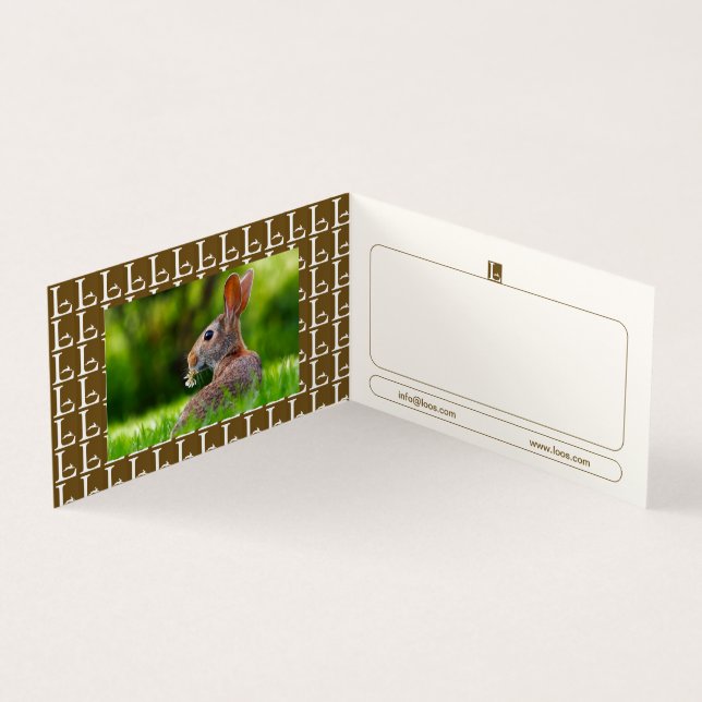 AFFÄRSKORTET LOOS FOLED VISITKORT (Insida)