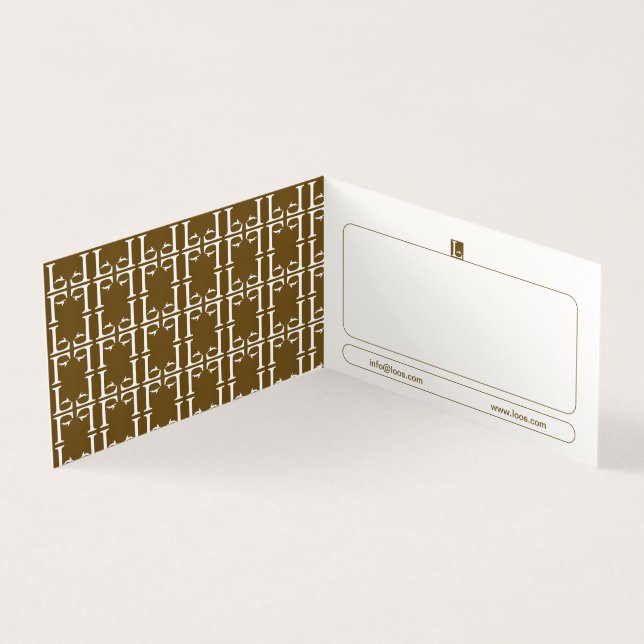 AFFÄRSKORTET LOOS FOLED VISITKORT (Insida)