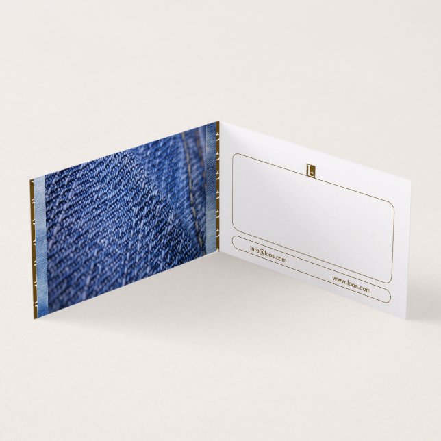 AFFÄRSKORTET LOOS FOLED VISITKORT (Insida)