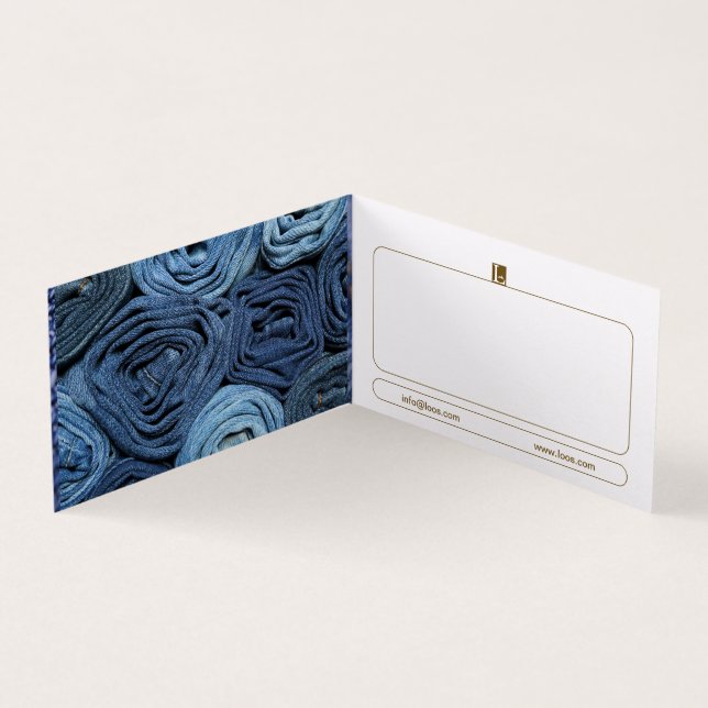 AFFÄRSKORTET LOOS FOLED VISITKORT (Insida)