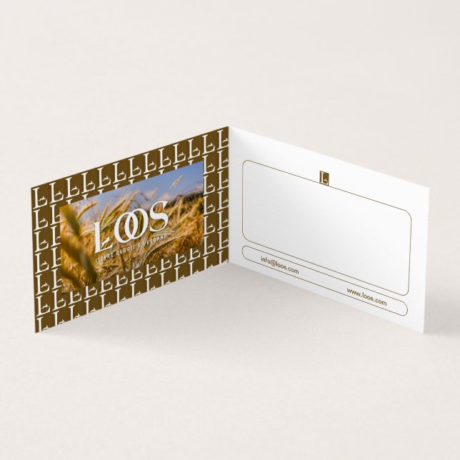 AFFÄRSKORTET LOOS FOLED VISITKORT (Insida)